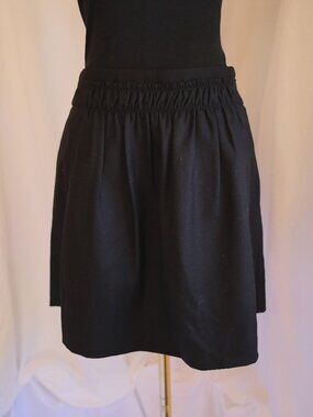 J.Crew Black Wool Blend Mini Skirt Size 2